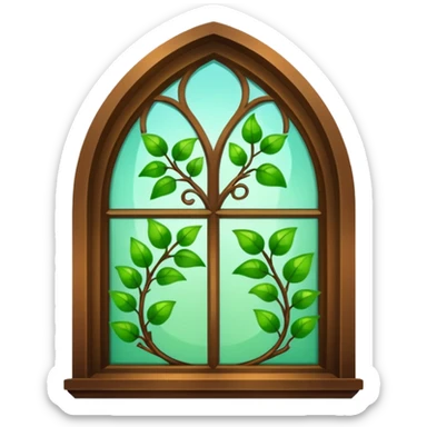 church vine glass sticker