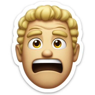 face of complete shock and disgust sticker