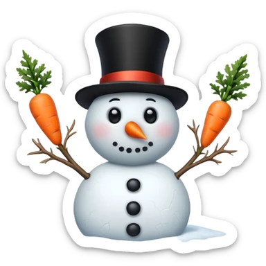 frozen snowman sticker