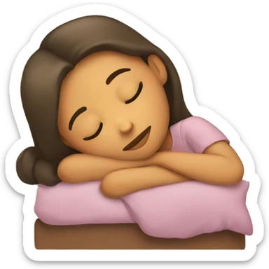 girl sleeping  sticker