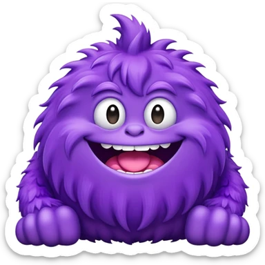 mcdonalds grimace large purple monster sticker