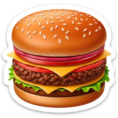 hamburger meat sticker