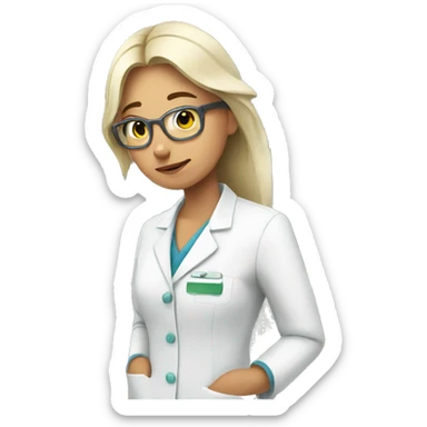 Pharmacy who is sleepy and love shopping sticker