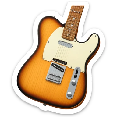 Guitare télécaster sticker