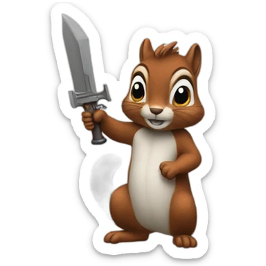 Squirrel the weapon sticker