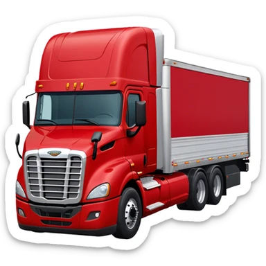 Cattle Truck - Freightliner Cascadia (Model Year: 2021) (Iconic colour: Red) sticker