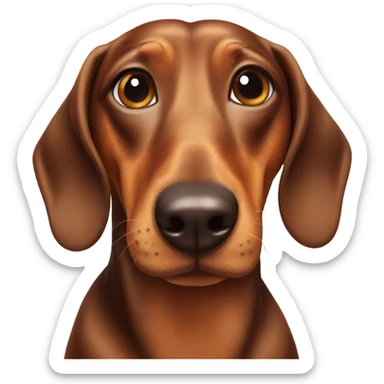 weiner dog sticker