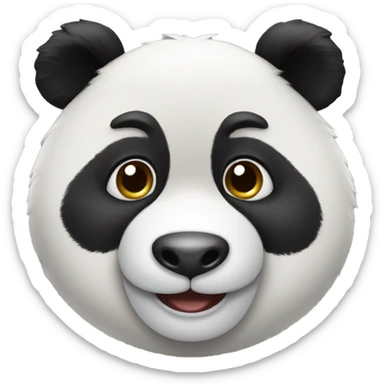 happy animal panda sticker