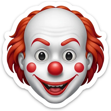 stupid clown sticker