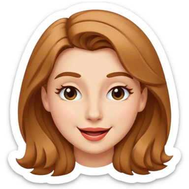 Cocuette winking playful expression sticker