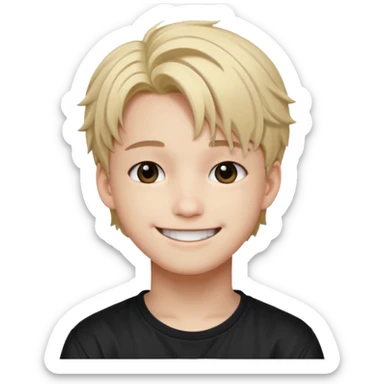 Quiero un emoji con el rostro de Félix de straykid sticker