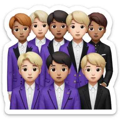 BTS 7 people sticker