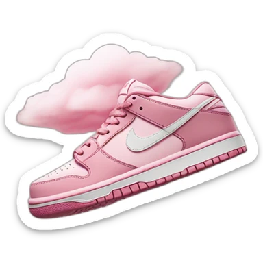 Nike sb sur un nuage rose sticker