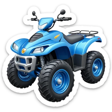 Blue Four wheeler ￼ sticker