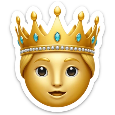 aggiungi una corona sulla testa sticker