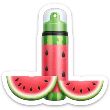 Dot and key watermelon sunscreen stick sticker