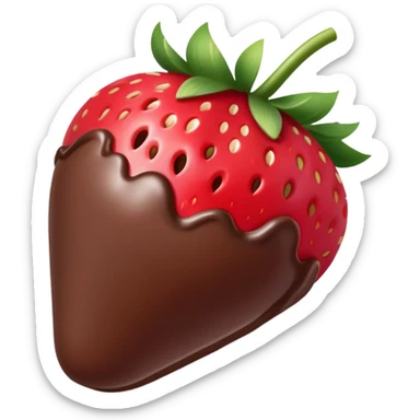 Chocolate covered strawberries sticker