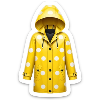 polka dot raincoat sticker