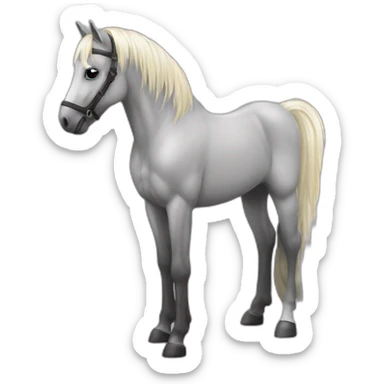 Poney avec table de mixage sur le dos sticker