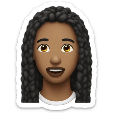 a member of lip bite emoji nation sticker