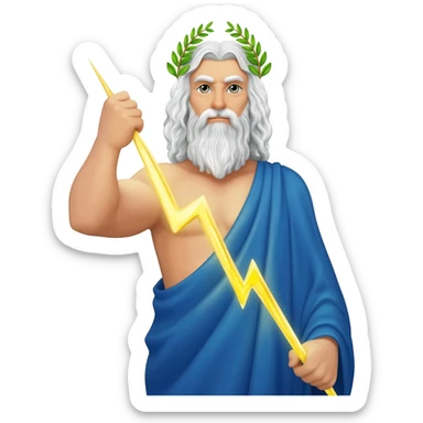 zeus god sticker