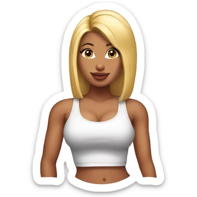 nicki minaj in tanktop sticker
