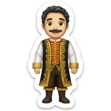 Costume Espagnol traditionnel homme sticker
