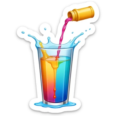 Spilled Drink sticker