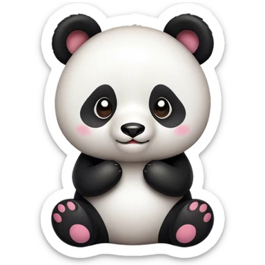 Gere um emoji de um panda fofinho sticker