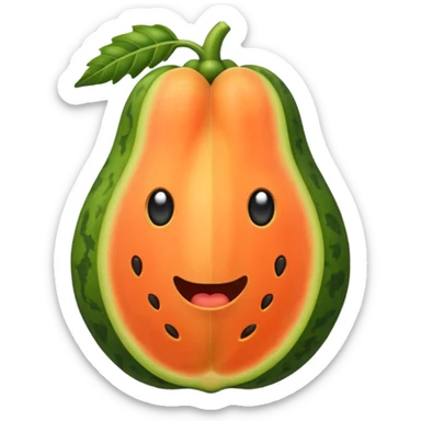 freak papaya sticker
