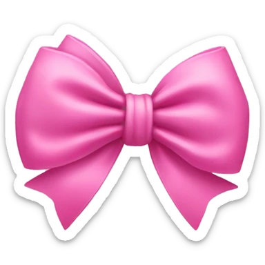 Create a aesthetic pink bow sticker