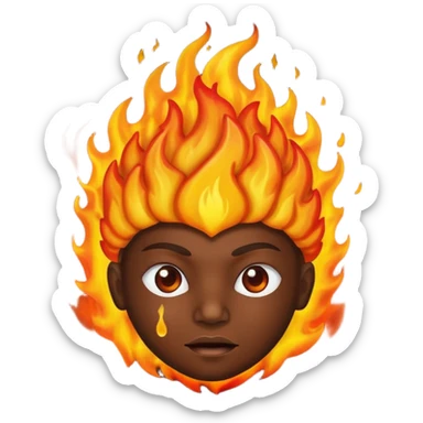 brain on fire sticker