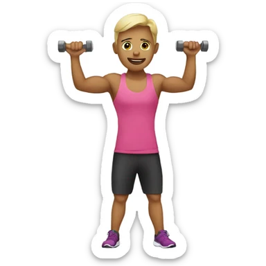 Workout sticker