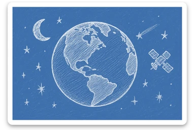 Create a header size 1200 x 800 that uses this image, but make it a white sketch, with a blue background, like the 2nd image sticker