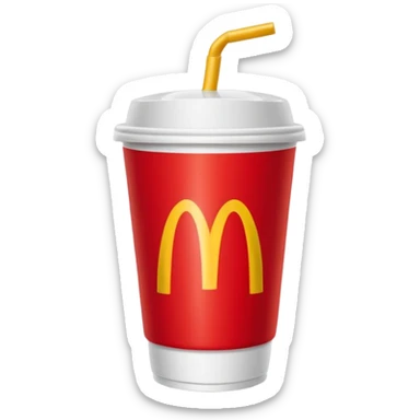 Mcdonalds cup  sticker