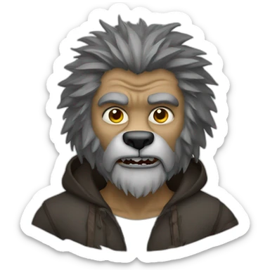 Wolfman sticker