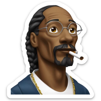 Snoop Dogg smoking sticker