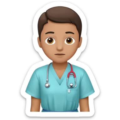 patient at the doctor's appointment sticker