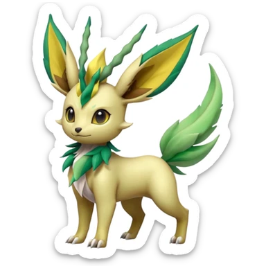 Palkia-Leafeon-fusion sticker