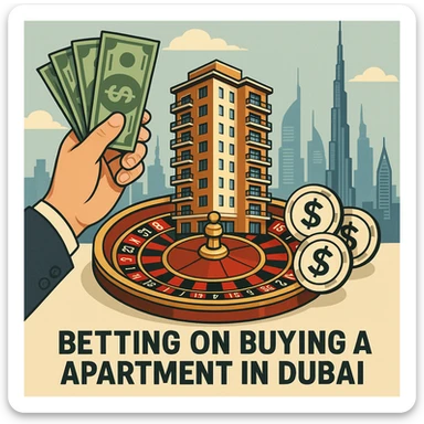 Betting on buying an apartment in Dubai sticker