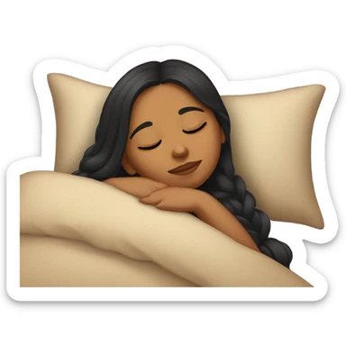 Desi girl sleeping  sticker