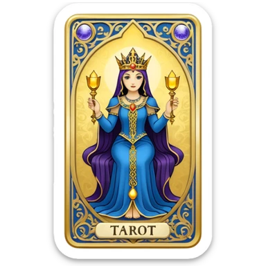 tarot card sticker