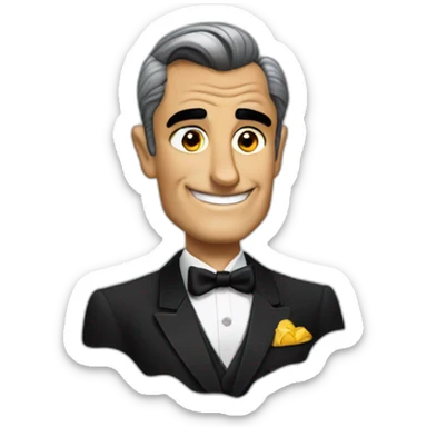 cary grant as james bond sticker
