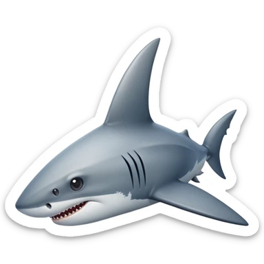 shark fin sticker
