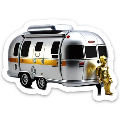 Long wheelbase airstream Hot Wheels 2014 Star Wars C-3PO Van Character Cars sticker