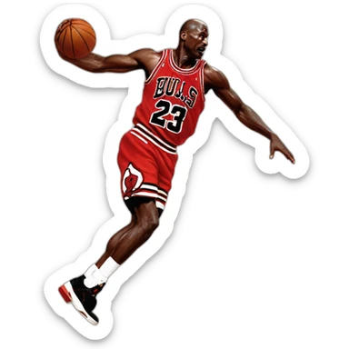 Michael jordan dunks  sticker