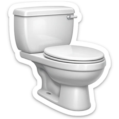 toilet item sticker