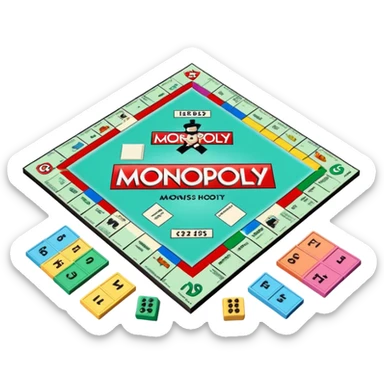 monopoly board sticker
