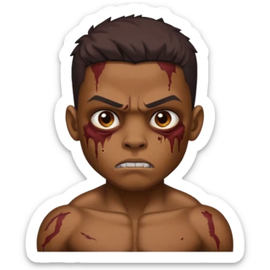 make a brown zumbi boy sticker