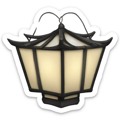 Oriental paper Latern sticker